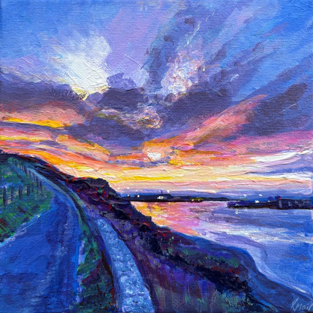 harbour sunset print